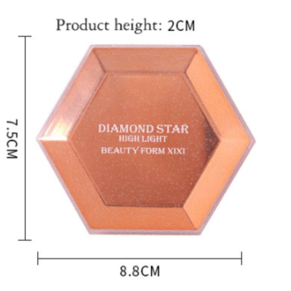 Diamond Crystal Sparkling Highlighter Palette Shinny Facial