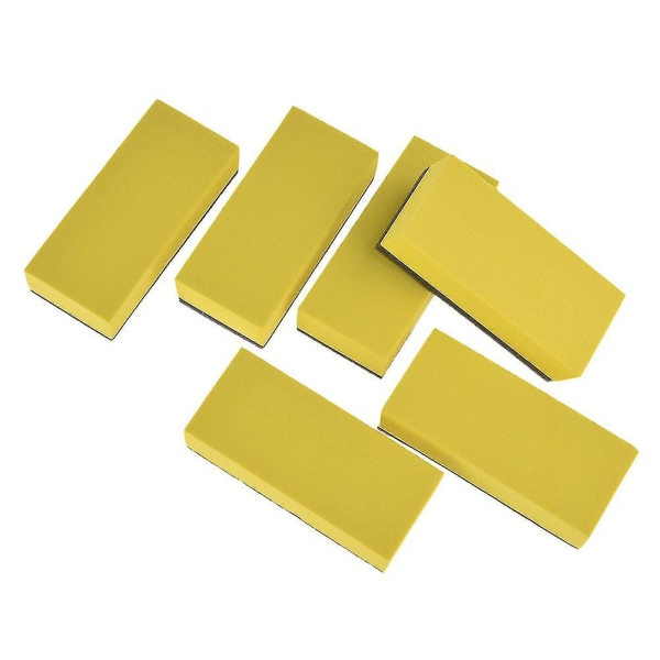 6 kpl Bilfordon Glaskeramisk beläggning Spong Polish Wax Coat Applikator kuddar