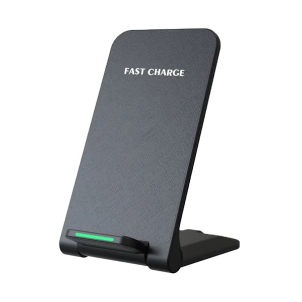 Trådløs Lader - SAMSUNG - IPHONE - HURTIGLADING - BØYBAR - Qi svart black