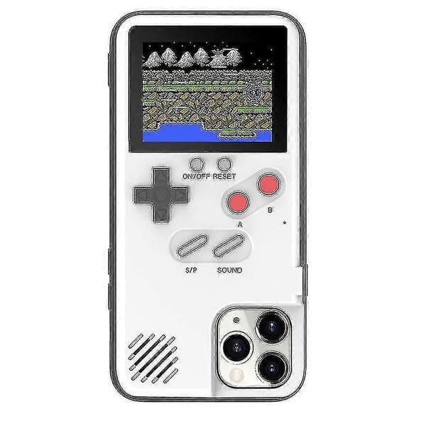 Højkvalitets Gameboy-skal til iPhone 13 12 11 Pro Max Plus - Retro Spillekonsol Cover Sort Til iphone 12_tfrf