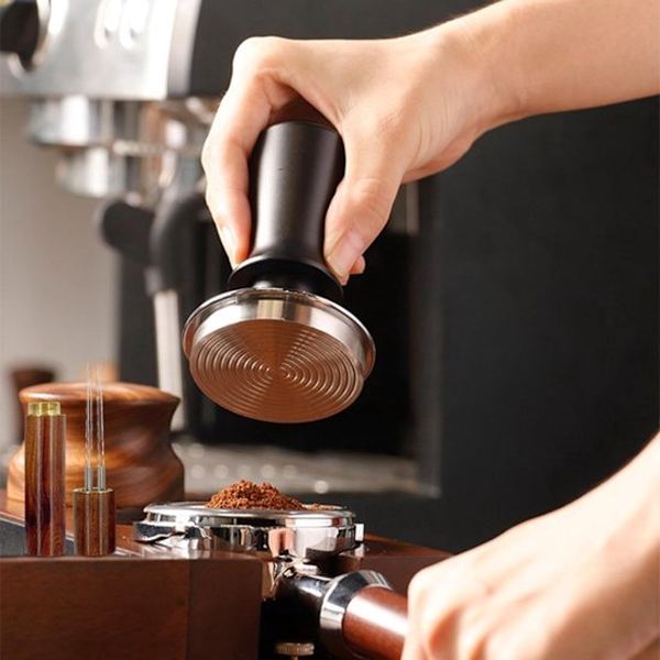 Kaffe- og espressostøder - ø 51 mm - Støder til presning af malet kaffe - Presning af malet kaffe - Fremstillet af rustfrit stål - Kaffedispenser ...