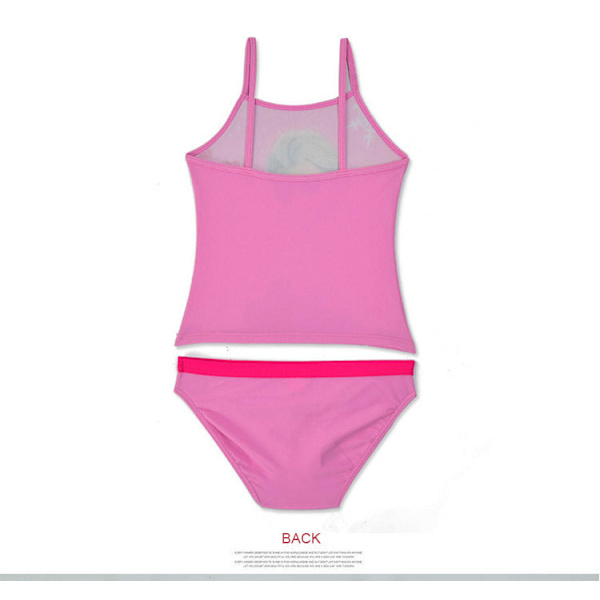 Bikini Flickbaddräkt Barn Delad Baddräkt Blå Blue 128~134