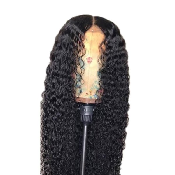 1/2/3/5 Damer 25 långt lockigt hår peruk för svarta kvinnor mode Black Net 1 Pc