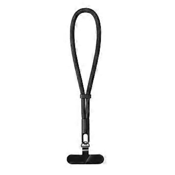 Phone Strap with Automatic Locking for Men and Women, Universal Mobile Phone Strap with Attachment Tabs, Adjustable, Black Black A Black A Black A