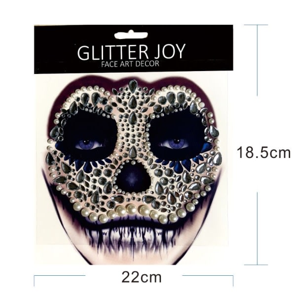 Halloween Dress Up Party Favor 1 Piece Skull Makeup