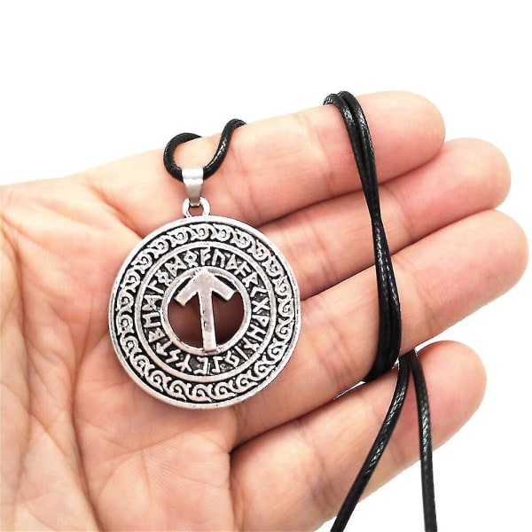 Tiwaz-riimun riipus voiton symboliksi, viikinkikorut, skandinaavinen jumalansuoja, riimutalismaani, amuletti, kaulakoru, miehille ja naisille, pakanallinen asuste