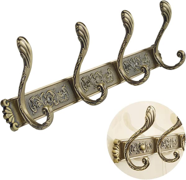 Väggkrok Vintage Dörr Bronsfärg Retro Krok Vägg