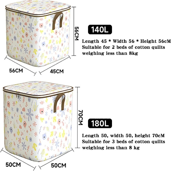 Vaate säilytyskontti Peitto säilytyspussi 140L 140L 140L 140L