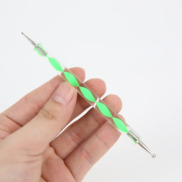 5 st Prickverktøy Pennor Nail Art Manikyr Flerfärgad Dot Drill Pen Dot Drill Pen Sett