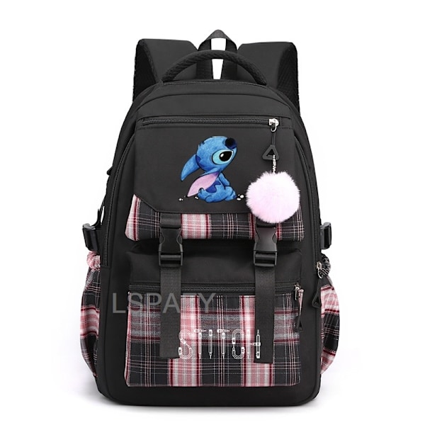 Ny Lilo & Stitch Stitch Stitch Skoletaske Student Rygsæk Rygsæk #02