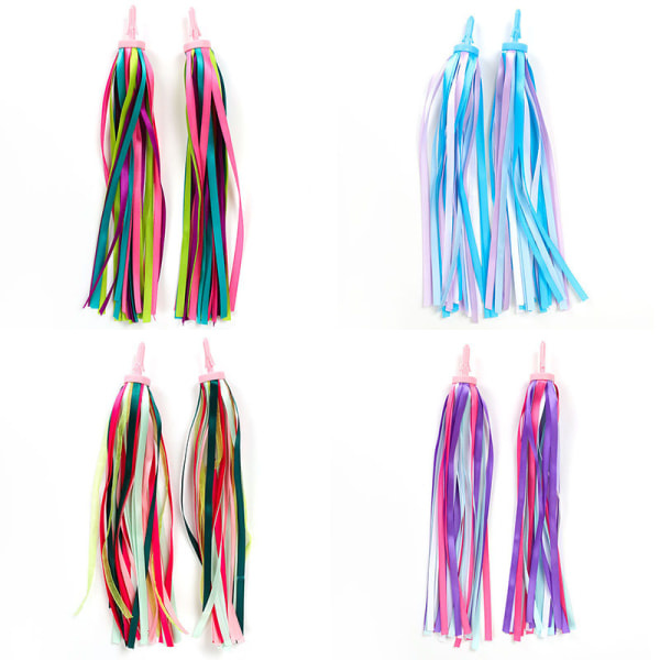 1 par barncykel tofsar skoter styre streamers 3