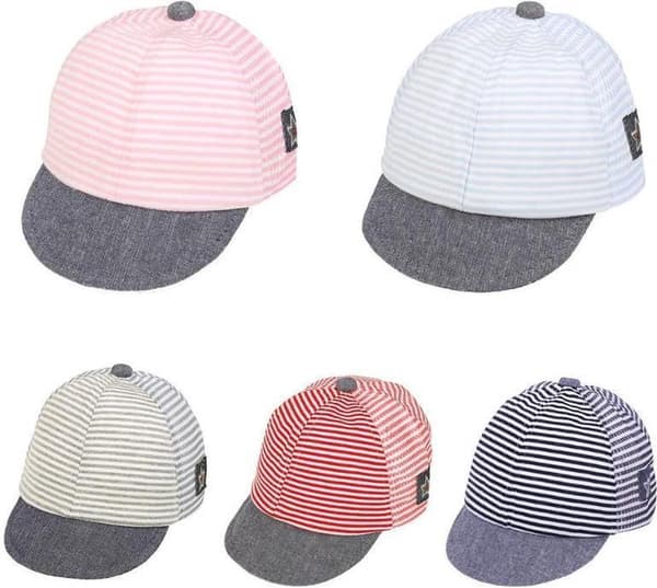 Babyhat | cool | justerbar | blå/hvid