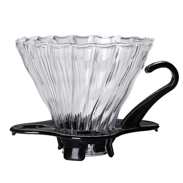 1 st glaskaffetrattGlas kaffefilter med handtag Återanvändbart