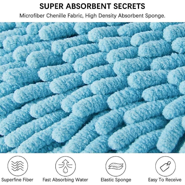 4 kpl Chenille-pyyhkeitä, pallonmuotoisia pyyhkeitä, korallifleece-mikrokuitu, vettä imevät pehmeät pyyhkeet