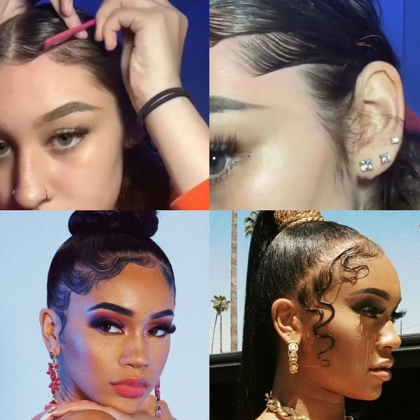 Setti Slick Baby Hair ja Flyaways - Musta