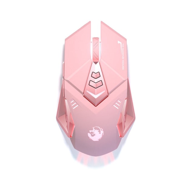 CDQ Bluetooth trådløs mus Søt rosa Mute Game Opplastingsbar mus