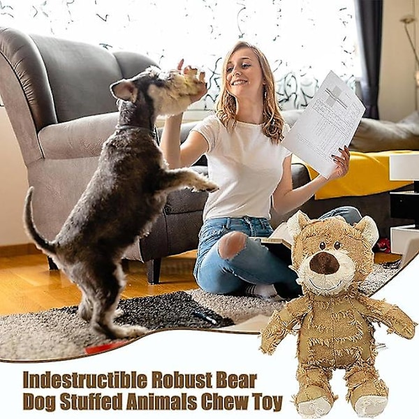 Oförstörbara Tåliga Björnar, Hundleksaker för Aggressiva Tuggare 3Pcs
