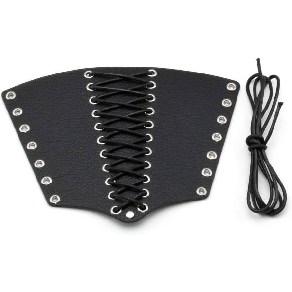 Heyone Unisex Läderhandske för Män Kvinnor Armband Bred Bracer Arm Armor Cuff