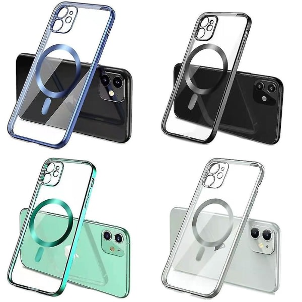 För Iphone 13 Pro Magsafe Magnetic Trådlöst Laddningsfodral Case null none