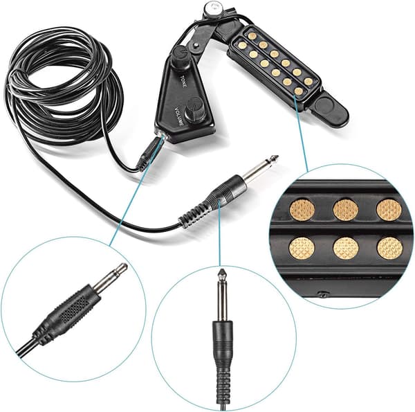 Gitar pickup lydhull - akustisk gitar - tonevolum