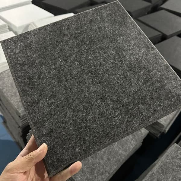 Akustikpanel 12-pak 30x30cm Selvklæbende Lydisolerende Vægpanel Polyester_TF_TF Mörkgrå 12 st