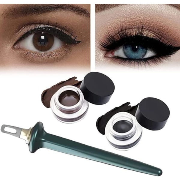 3 st silikon eyeliner verktyg, enkel no-Skip eyeliner 3 kpl
