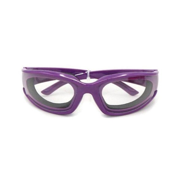 CDQ Skyddande lökskurna glasögon Anti-reflex svamp Antitrycksglasögon (lila) lila