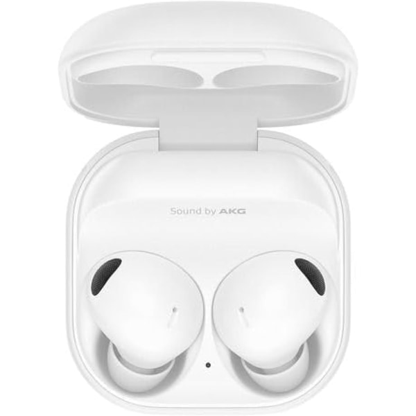 Äkta trådlösa Bluetooth hörlurar med brusreduceringsfunktion, högtrogen ljudkvalitet, 360-graders ljud, bekvämt in-ear, HD-röst, conve Vit