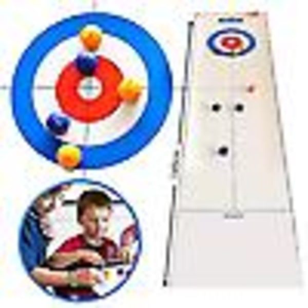 Minibord Curling Ball Bordsskiva Curling Game Curlingspel Jug Ball Bow Ball