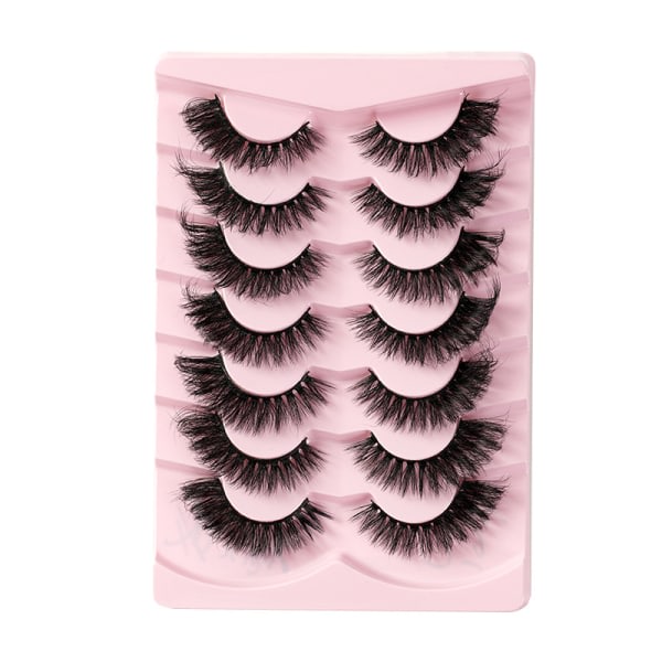 Fransar Naturligt utseende Lösögonfransar 3D Mink Fransar Cat Eye Fransar Naturlig Strip Falska ögonfransar Wispy Butterfly Style Fa