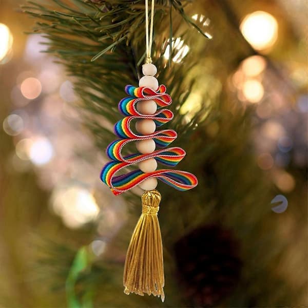 Regnbåge Julgranshänge Söt Ornament Konstmodell Hantverksdekor_tfrf