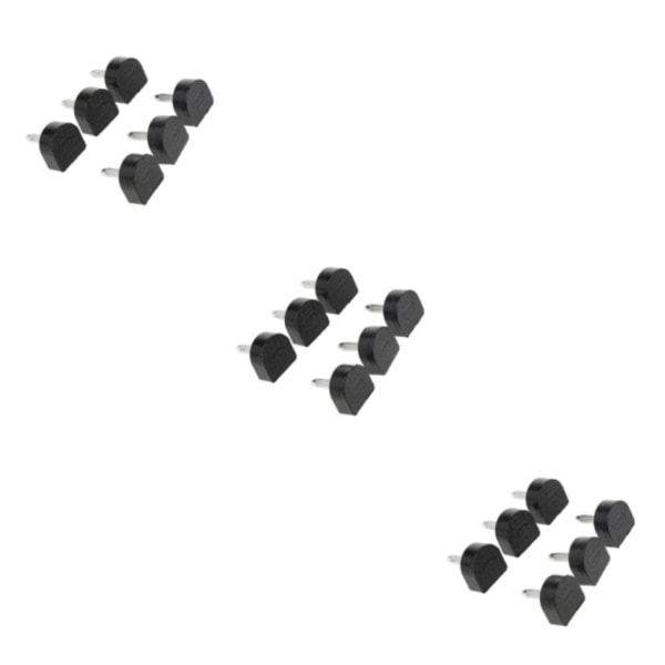 1/2/3/5 3 par Snygga högklackade tips Taps Skoreparation Black 10.5x12.5mm 3Set