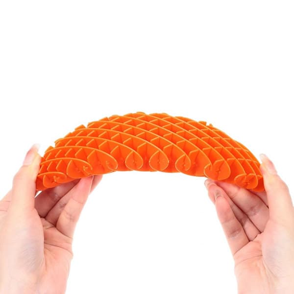Maske Stor Fidget Legetøj 3D-Printet Elastisk Net GUL rød_tfrf