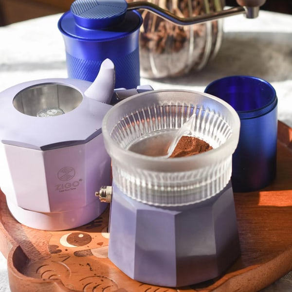 Kaffe Tamper til Moka Pot Rotary Pulver Dosering Ring Kaffe Dis N1