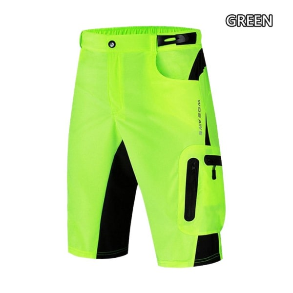 Nye sykkelshorts for menn Reflekterende MTB pustende løs passform Svart M zdq