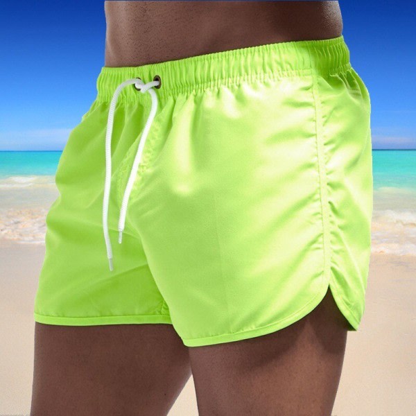 Sommar badkläder för män Shorts Märke Strandkläder Green S zdq