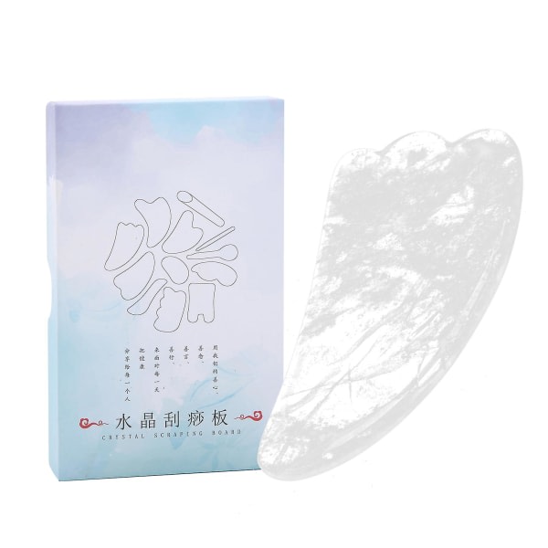 Natural Crystal Gua Sha Board Spa Akupunkturterapi Sten Gua Sha Skrapande Massageværktøj null ingen
