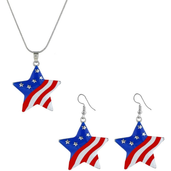 Heyone Amerikanske USA Flag Øreringe til Kvinder Piger Patriotiske Rød Hvid Blå Flip Flop Sandal Cubic Zirconia Dangle Drop Øreringe