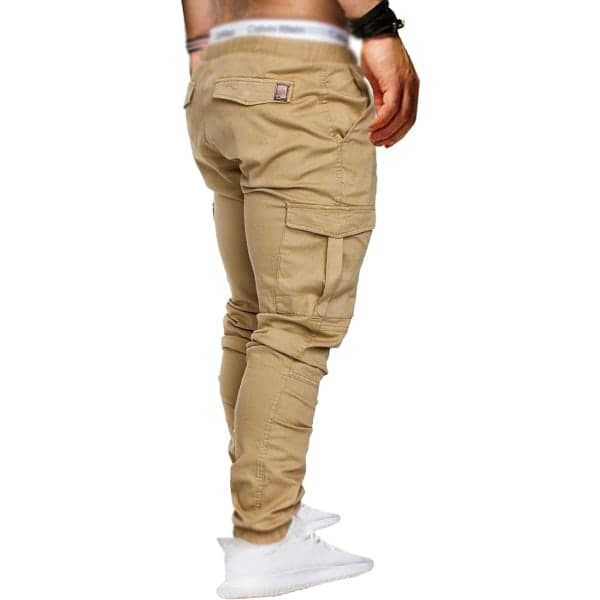 Joggingbyxor för män Cargo Joggingbyxor Elastisk midja Joggingbyxor Plus zdq