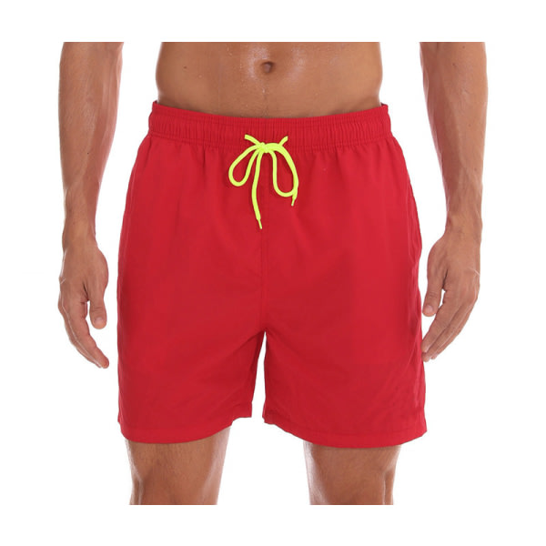 Wekity badbyxor för män Quick Dry strandshorts med blixtlåsfickor och mesh (YKC06) zdq