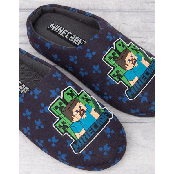 Minecraft Poikien Creeper Tossut 13 UK Lapsi Merensininen