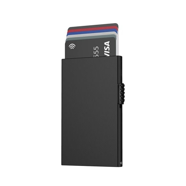 Kort plånbok för män Credit kort innehavare RFID esto pop up kort hållare zdq