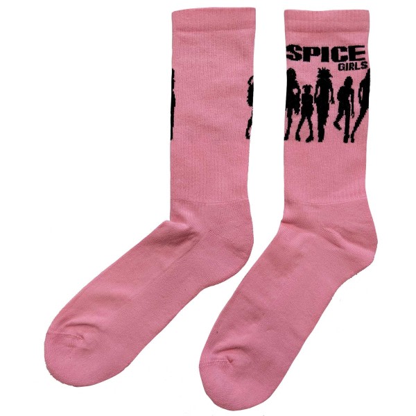 Spice Girls Unisex Vuxen Silhouette Socks 7 UK-11 UK Pink Pink 7 UK-11 UK zdq