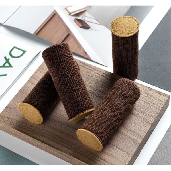 Halkfria strumpor för möbeltassar golvskydd bord stol stolsben b 16st/Brun2 8cm 16st/Kaki 8cm