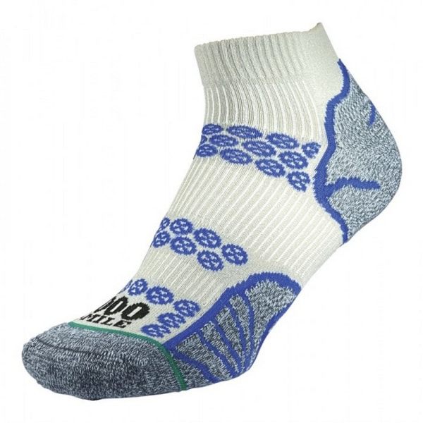1000 Mile Mens Lite ankelstrømper 6 UK-8 UK Silver/Royal Blue Silver/Royal Blue 6 UK-8 UK zdq