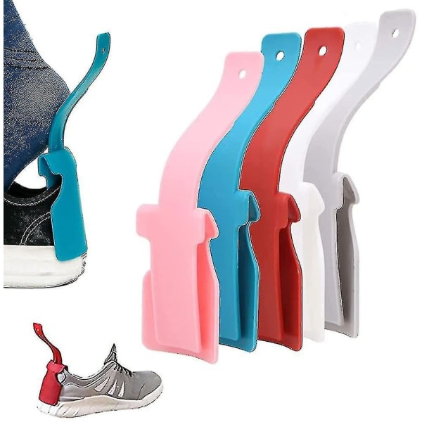 Lazy Shoe Helper Portable Shoe Lifting Helper Handled Plast Shoehorn For Men