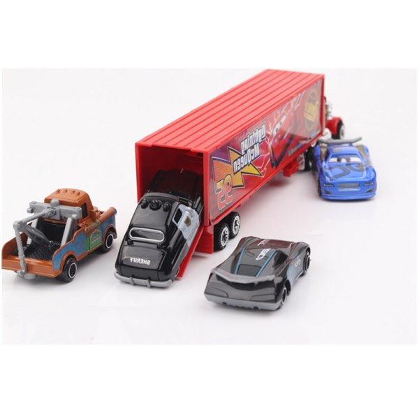 7 kpl Lightning McQueen Jackson Storm Cruz Mater k Uncle Truck - Valmistettu metallista ja muovista