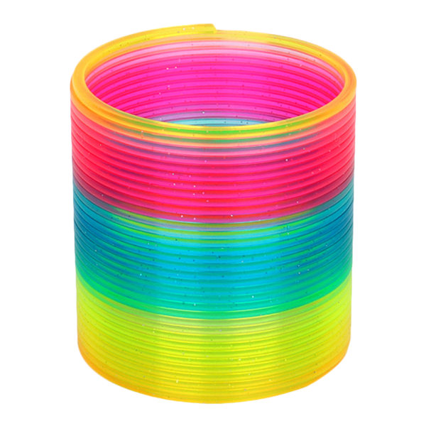 CDQ Rainbow Coil Spring Toy, klassinen ja tyylikäs neon