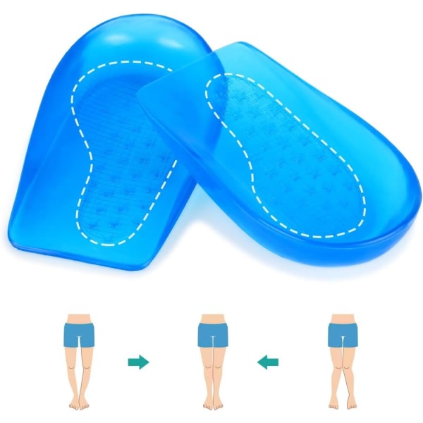O/X Typ Ben Ortopediska innersulor, hälskydd Hälstöd, hälgelkuddar ortopediska inlägg för supination och pronation