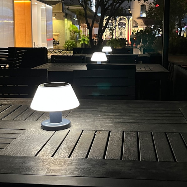 Solcellelampe til udendørs bord Professionel IPX4 Vandtæt Høj Lysstyrke 4 Niveauer Dæmpbar Solcellelampe til indendørs og udendørs